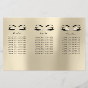 Ivoor Creamy Make-up Eyes Lashes DL 3 folder Flyer