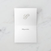 Ivoor Custom Monogram Note Cards Notitiekaartje (Binnen)