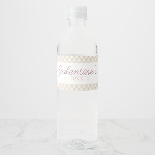 Ivoor Diamant Tufting Water Fles Label Waterfles Etiket (Voorkant)