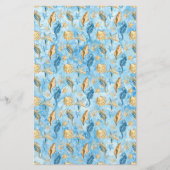 Ivoor- en blauwe zeeschildpadden Artisan Soap Wrap (Voorkant)