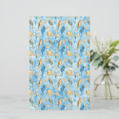 Ivoor- en blauwe zeeschildpadden Artisan Soap Wrap (Staand voorkant)