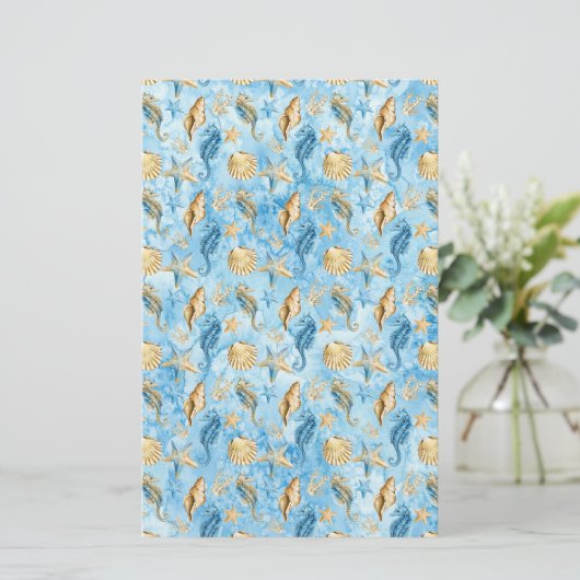 Ivoor- en blauwe zeeschildpadden Artisan Soap Wrap (Staand voorkant)