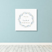 ivoor en marinesolf vrijgezellenfeest Welkomstteke Canvas Afdruk (Insitu (Houten vloer))