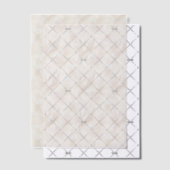 Ivoor en witte veren Vellum Overlay Vellum Uitnodigingen (Offset (Uitnodiging))