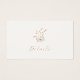 Ivoor Floral Gift Registry Trouwruimte Kaart