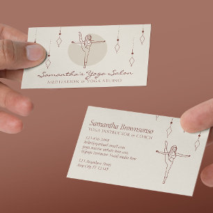 Ivoor Geheime Geometrie Houden Yoga Pilates Spirit Visitekaartje