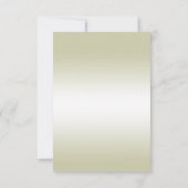 Ivoor Gem Bow & Lint 14e bruiloft Jubileum RSVP Kaartje (Achterkant)