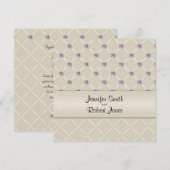 Ivoor gewatteerde Bling Posh bruiloft uitnodiging (Voorkant / Achterkant)