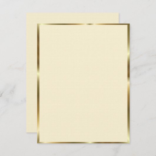 Ivoor & Goud Afwerking (Voorkant / Achterkant)