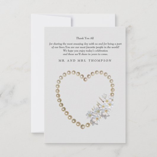 Ivoor, groen, blauw, gouden zijde & bruiloft dank RSVP kaartje (Achterkant)