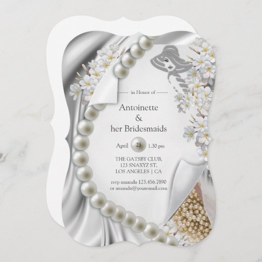 Ivoor-, groen-, blauw-, gouden zijde- en parelzijd kaart (Voorkant / Achterkant)