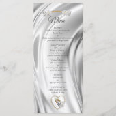 Ivoor, Groen, Blauw, Gouden Zijde & Parels Menu (Voorkant)