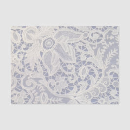 Ivoor Kant Navy Blauwe Elegante Huwelijkscadeau Tissuepapier