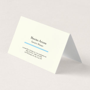 Ivoor Kleur Eenvoudig Professioneel Modern Minimal Visitekaartjes