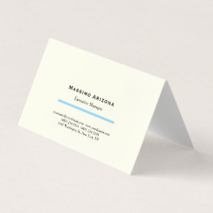 Ivoor Kleur Eenvoudig Professioneel Modern Minimal Visitekaartjes