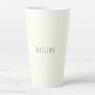 Ivoor Kleur Minimalistisch Eenvoudig Modern Esthet Latte Mok