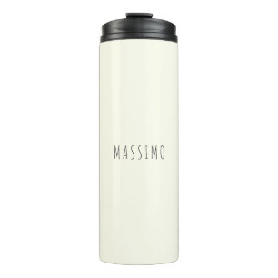 Ivoor Kleur Minimalistisch Eenvoudig Modern Esthet Thermosbeker
