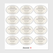 Ivoor  labels voor zelfgemaakte zeep 🧼 (Vel)