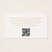 Ivoor Roos Gift Registry Wedding Enclosure Kaart (Achterkant)