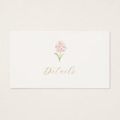 Ivoor Roos Gift Registry Wedding Enclosure Kaart (Voorkant)