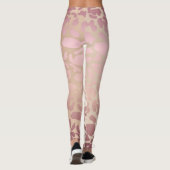 Ivoor, Roos Gold & Roze Vrouw Leggings (Achterkant)