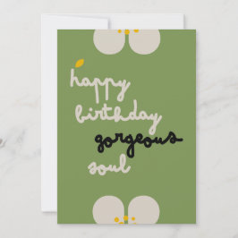 IVOOR VINES - Verjaardag Bloemenuitnodiging Kaart