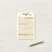 Ivoor Weekly Boodschappenlijst - Post-it® Notes (Op bureau)