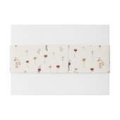 Ivoor Wildbloemen Herfst Herfst de bruiloft van Uitnodigingen Wikkel (Achterkant Voorbeeld)