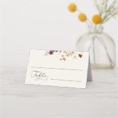 Ivoor Wildbloemen & Romantisch Script Herfst Bruil (Voorkant)
