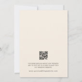 Ivoor Wildflower Tuin Herfst QR Code RSVP Bruiloft Kaart (Achterkant)