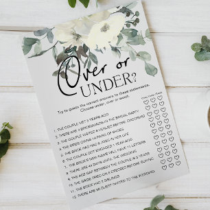 Ivoor Witte Bloemenspel Over Onder Flyer