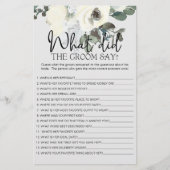 Ivoor Witte Bloemenspel Zegt de Bruidegom Flyer (Voorkant)