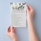 Ivoor Witte Bloemenspel Zegt de Bruidegom Flyer (Hand)