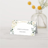 Ivoor witte rozen bloemengroen bruiloft tafel (Achterkant)