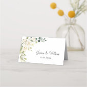 Ivoor witte rozen bloemengroen bruiloft tafel (Achterkant)