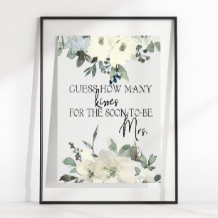 Ivoor witte rozen raad hoeveel kusjes spel poster