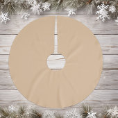 Ivoorbeige - geborsteld polyester boomrok kerstboom rok
