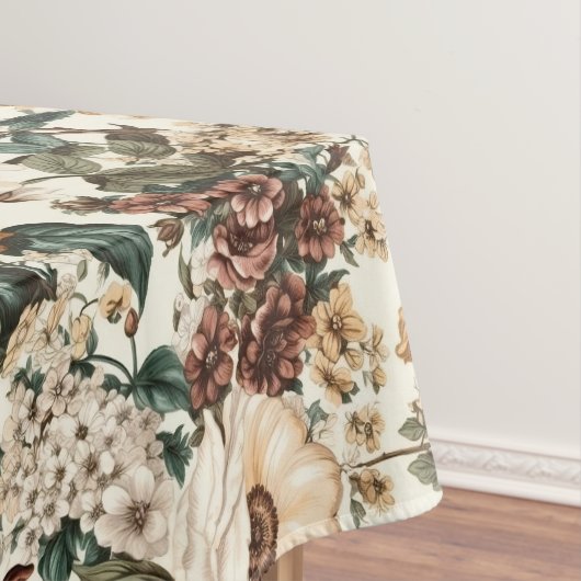 ivoorbloemen, veelkleurige Rozen Tafelkleed (Voorbeeld)