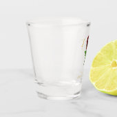 Ivoorgoud Roos bruiloft Shot Glas (Links)