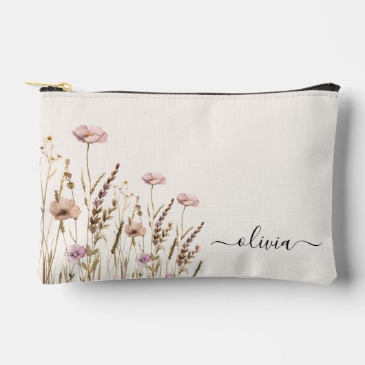 Ivoorgouden bloemnaam Monogram Etui (Voorkant)