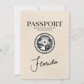 Ivoorkust Florida Passport Uitnodiging (Achterkant)