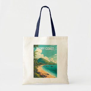 Ivoorkust Illustratie Reis Kunst Vintage Tote Bag