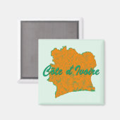 Ivoorkust Magneet (Voorkant / Achterkant)