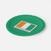 Ivoorkust Papieren Bordje (Gekanteld)