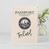 Ivoorkust paspoort Bewaar de datum Save The Date (Staand voorkant)