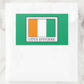 Ivoorkust Rechthoekige Sticker (Tas)