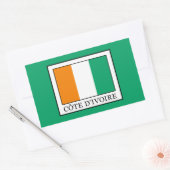 Ivoorkust Rechthoekige Sticker (Envelop)