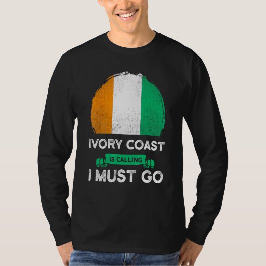 Ivoorkust roept op tot het Ivoriaanse erfgoed T-shirt (Voorkant)