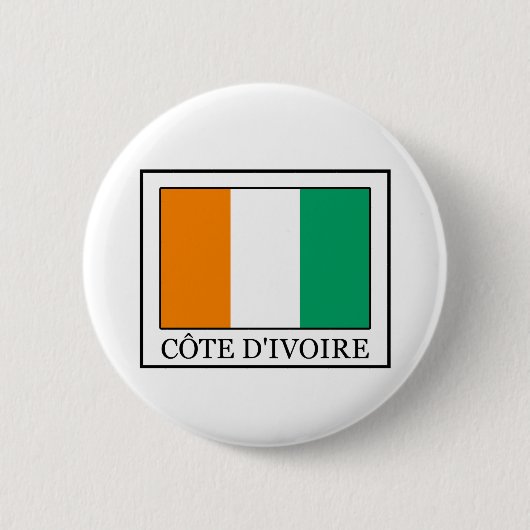 Ivoorkust Ronde Button 5,7 Cm (Voorkant)