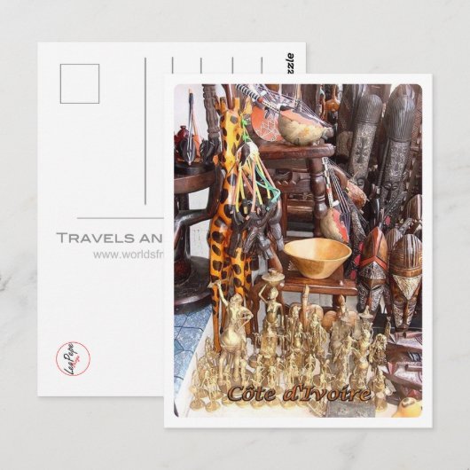 Ivoorkust - Souvenir - opslagplaats - Briefkaart (Voorkant / Achterkant)